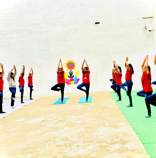 students and yoga